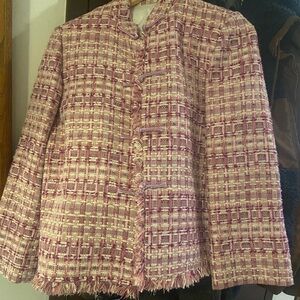 Women's Pink Tweed Jacket